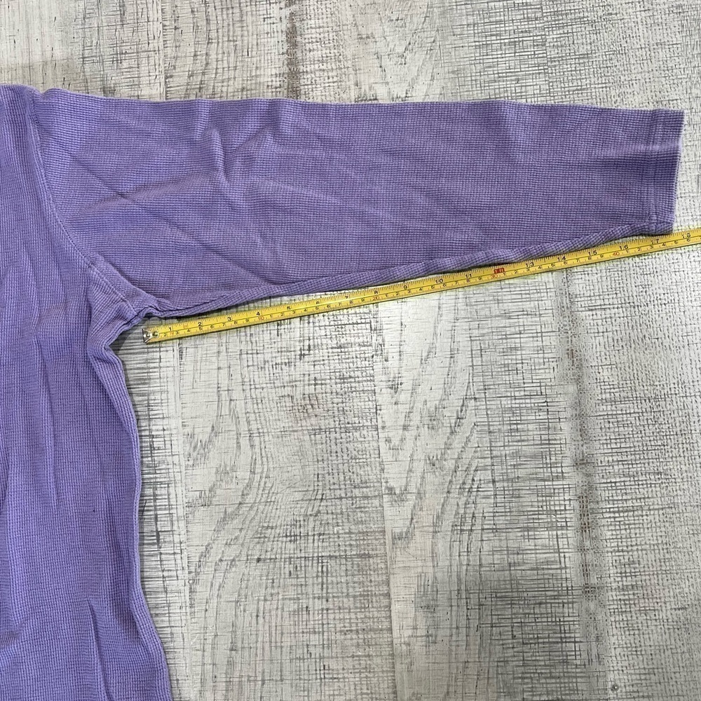 St. John’s Bay Purple Long Sleeve Henley Shirt Size 1X - Picture 9 of 10